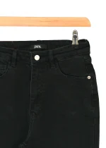 شلوار واید پایین کات مشکی - تصویر 2