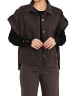 وست جین قهوه ای - تصویر 4