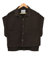 وست جین قهوه ای