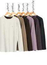 بلوز یقه گرد مردانه ساده - تصویر 2