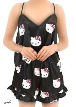 ست سه تیکه ساتن طرح دار - تصویر 6