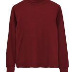 بلوز کبریتی یقه اسکی آستین فینگری