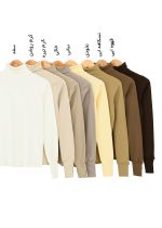 بلوز کبریتی یقه اسکی آستین فینگری - تصویر 2