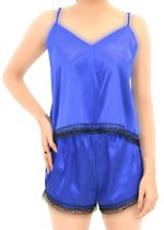 ست تاپ و شورتک ساتن گیپور دار - تصویر 11