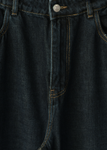 شلوار جین سرمه ای بگ سایز بزرگ - تصویر 4