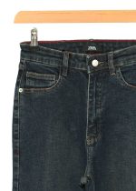 شلوار جین بگ سرمه ای کثیف - تصویر 2